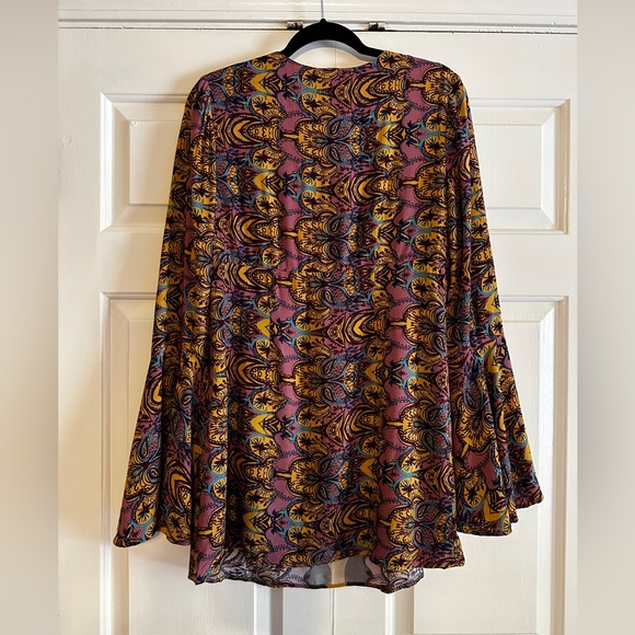 Free People Bell Sleeve Tunic Top - 4 - Picture 5 of 8
